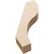 Ekena Millwork 3-inch W x 16-inch D x 22-inch H Geneva Rough Cedar Woodgrain TimberThane Knee Brace, Primed BRCUR03X16X22GNVRCPR - alternate 3